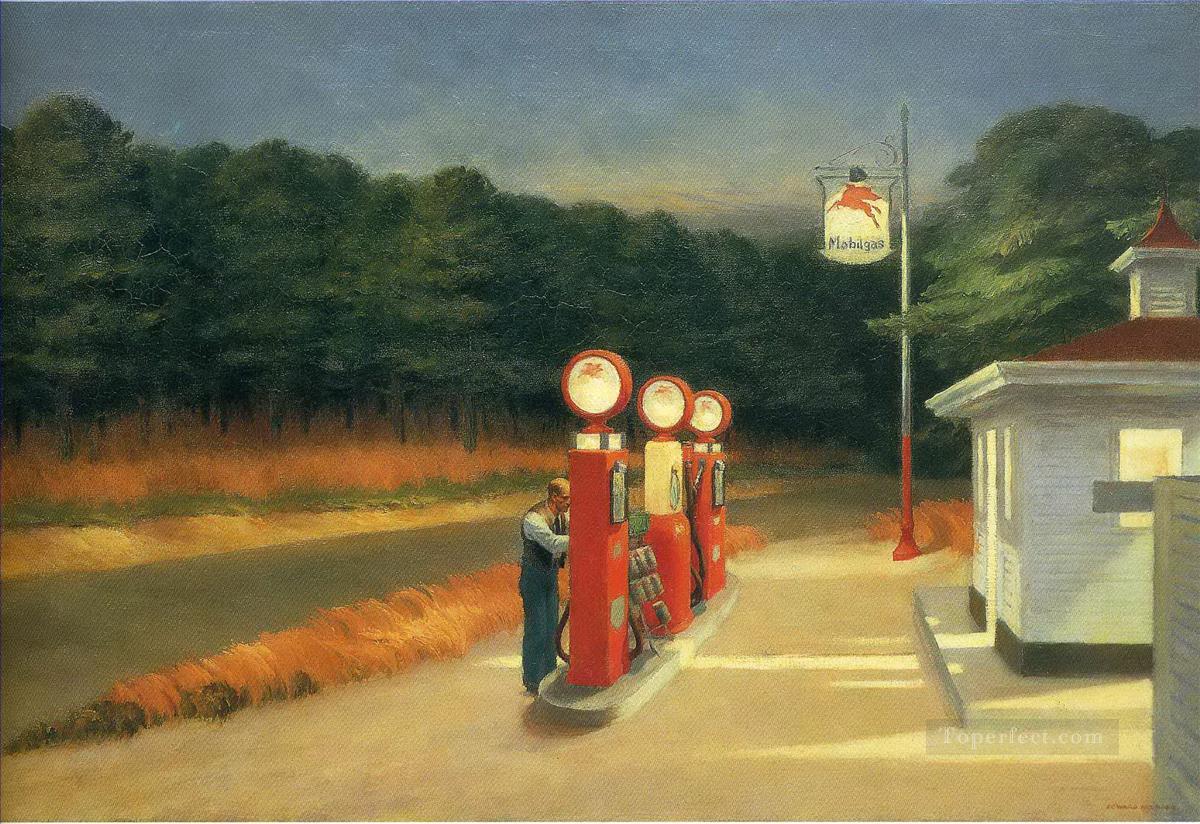 gas Edward Hopper Oil Paintings